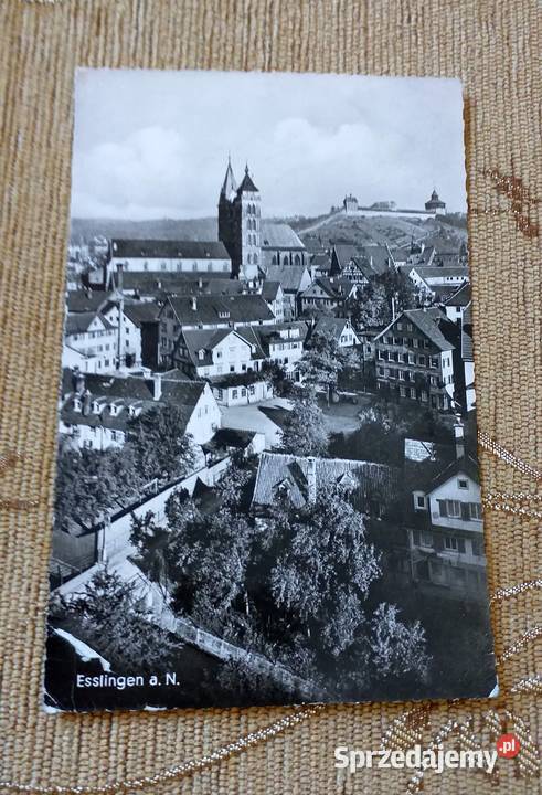 ESSLINGEN AM NECKAR WIDOK NA KOŚCIÓŁ I ZAMEK Piszczac