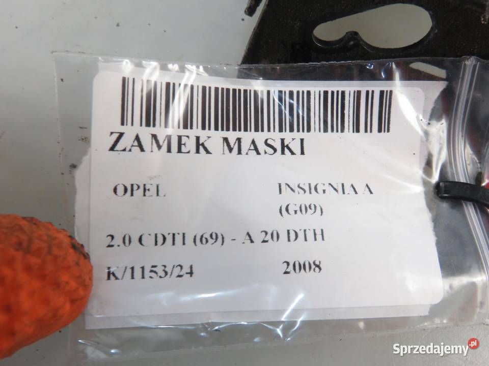 ZAMEK MASKI OPEL INSIGNIA A G09 13309879 małopolskie