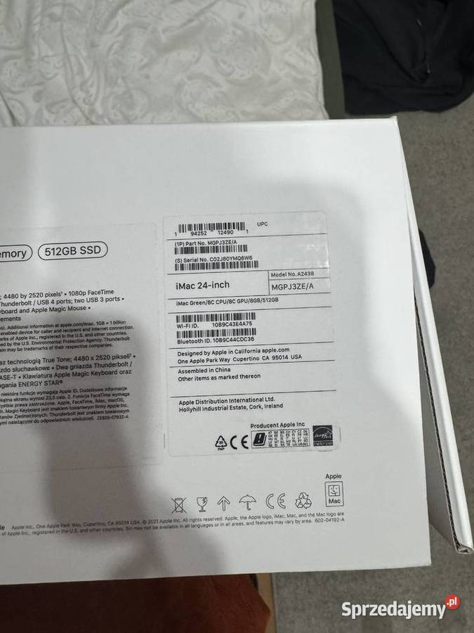 Sprzedam komputer Imac24 m1 Koszalin