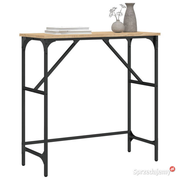 Stolik konsolowy dąb sonoma 75x32x75 WM834061
