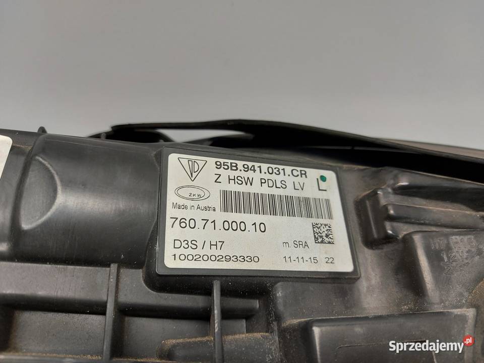PORSCHE MACAN 95B Lampa Xenon przód lewa UK RHD Lampy przednie