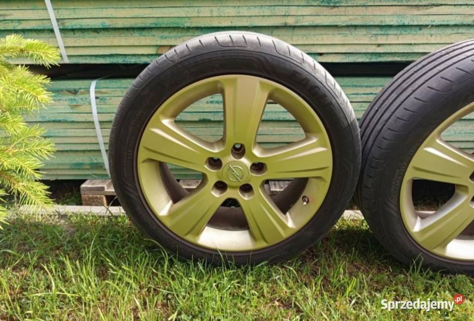 Złote Koła Alu z Oponami 17 5x110 OPEL SAAB łódzkie Będków-Kolonia