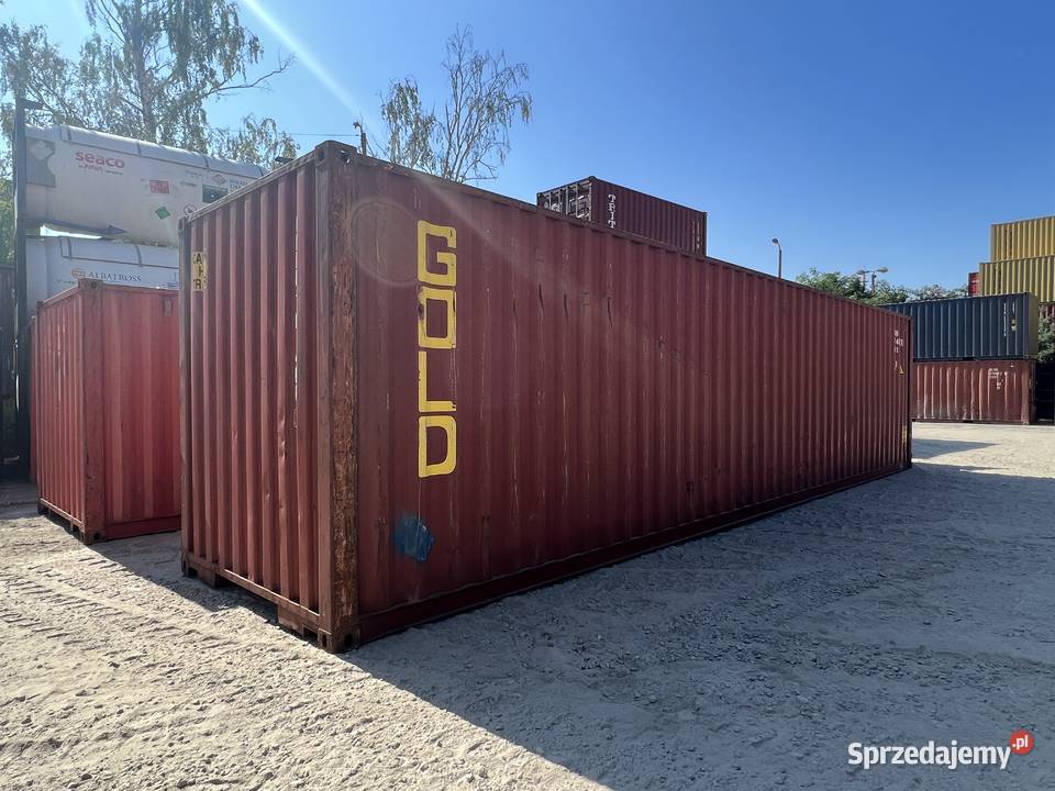 Kontener morski magazynowy 40 DVHC 12 metrowy Magazynowanie Pińczów