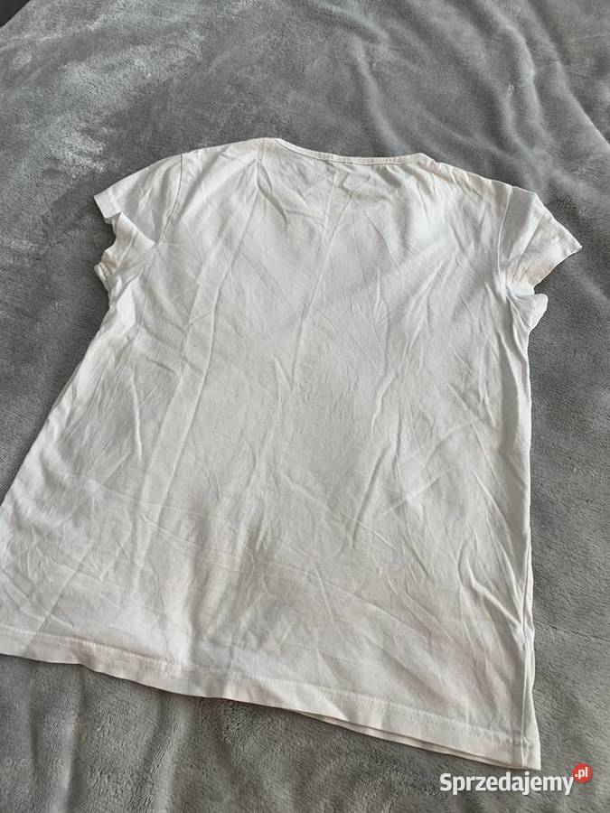 Tshirt koszulkabluzka z krótkim rękawem biała Jasło