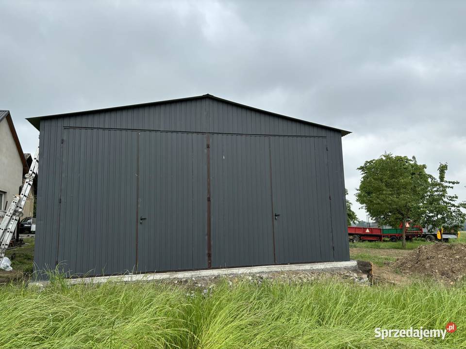Duży Garaż BlaszanyWIATA HALA GRAFITMagazyn Miechów