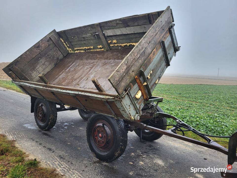 Przyczepa rolnicza wywrotka Autosan D 44 Sanok D nieuszkodzony Przyczepy rolnicze Osięciny