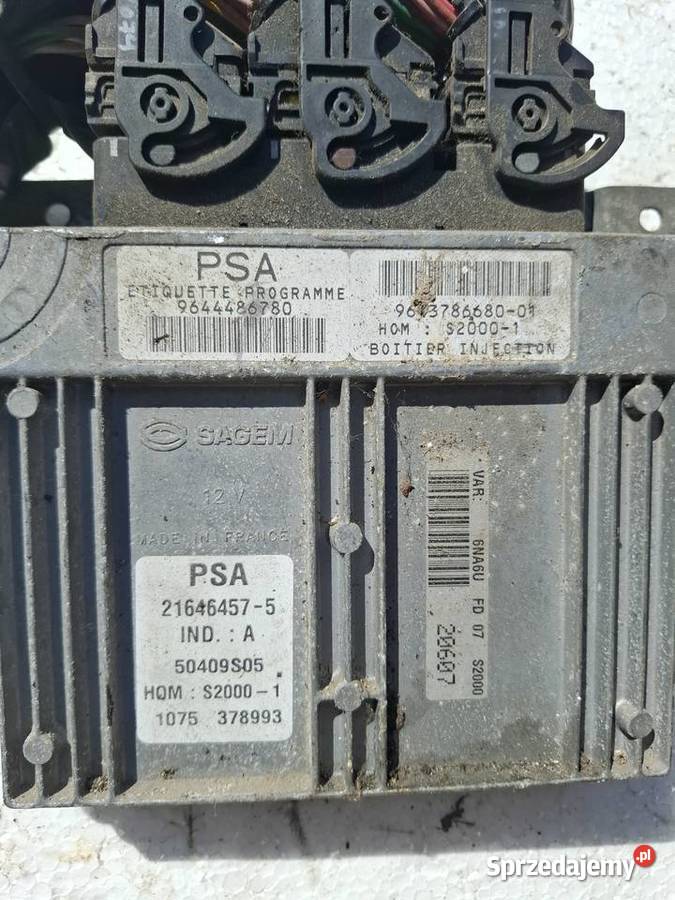 Komputer Sterownik Silnika Citroen Picasso 20B Wisznice sprzedam