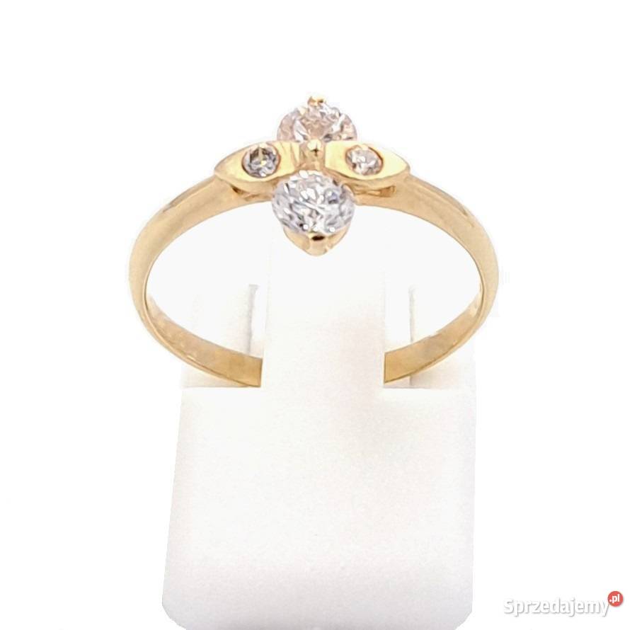 Pierścionek r12 Złoty pr585 Glamour Z687 Poznań