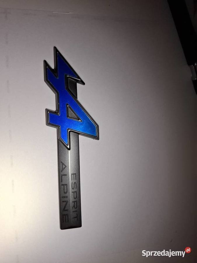 Oryginał Znaczek Alpine Esprit Reno Renault osobowe małopolskie
