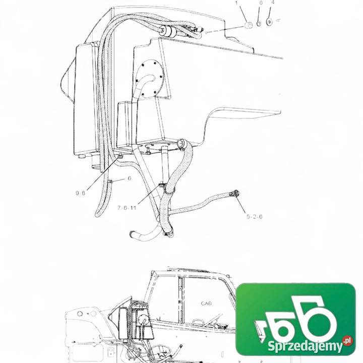 Zbiornik oleju hydraulicznego 2162258 CAT TH220B Wilkowo