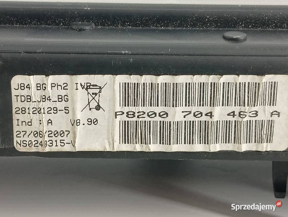 LICZNIK 8200704463A 16 B Renault Scenic II