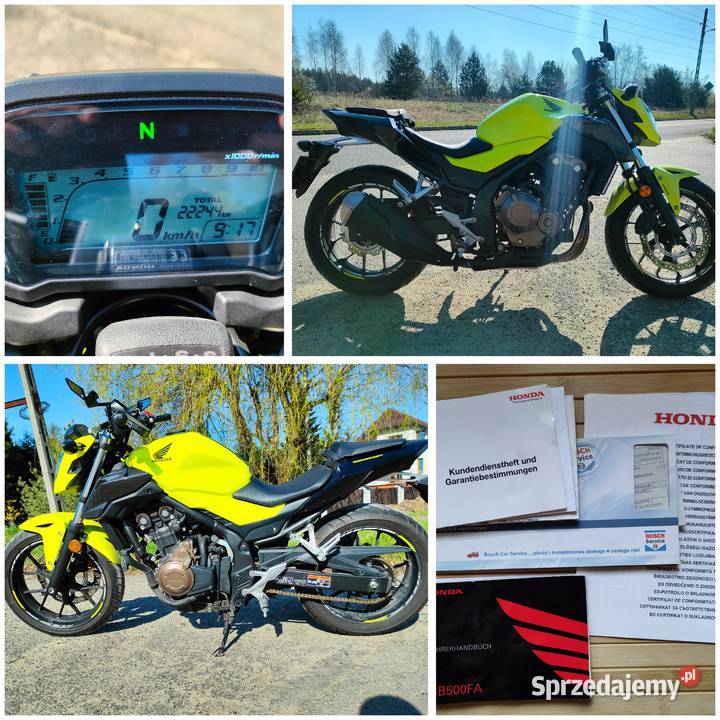 Honda CB 500F Ładna Serwisowana Niski Przebieg Zawiercie