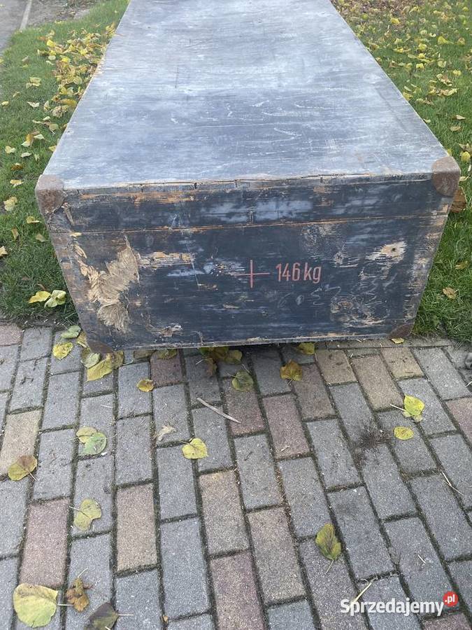 Niemiecka skrzynia na amunicję z czasów II wś Lubin