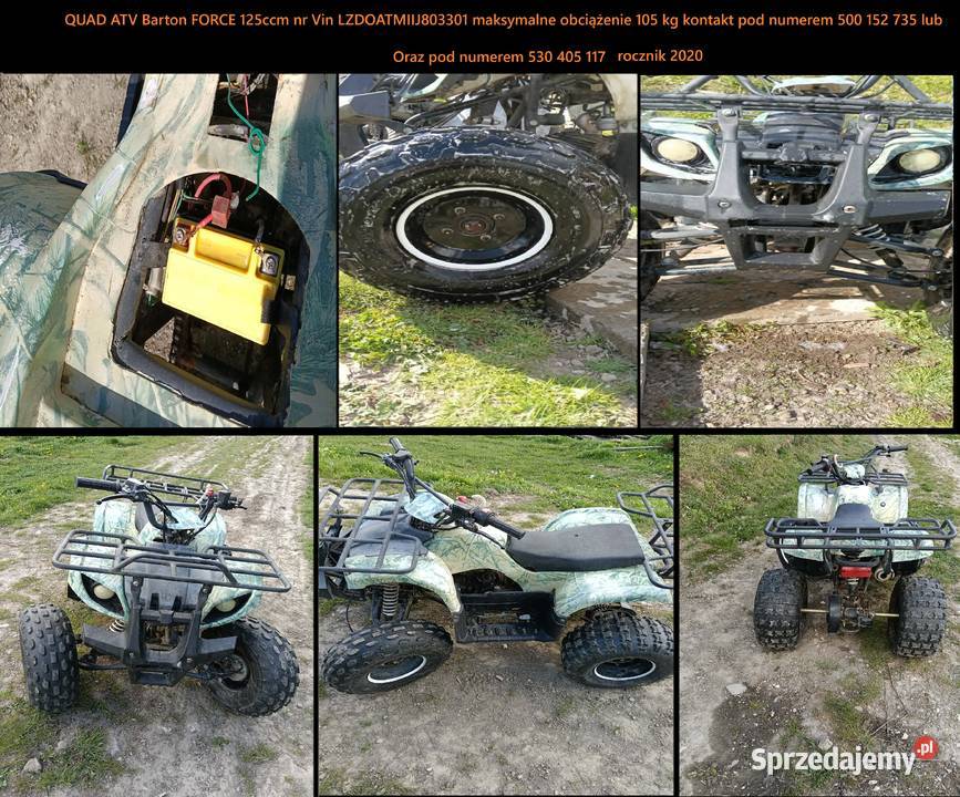 Sprzedam quad atv barton force 125ccm małopolskie