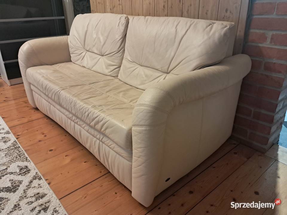 Sofa skórzana rozkładana