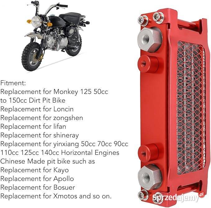 Chłodnica 50cc 150cc do motocykli quad ATV mazowieckie Pruszków