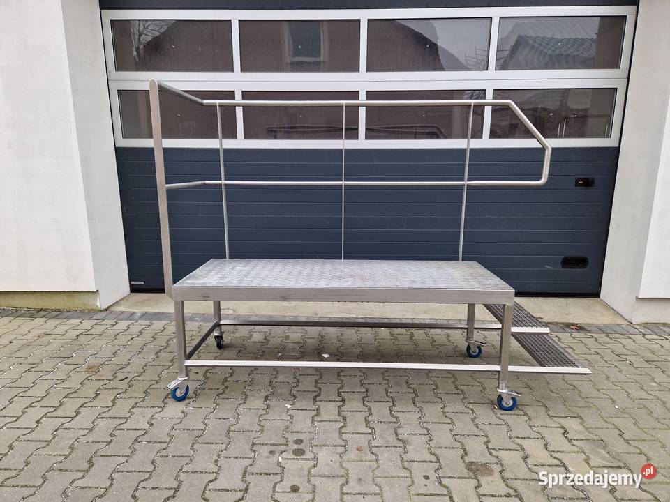 Schody z podestem podest stal nierdzewna wielkopolskie Buk sprzedam