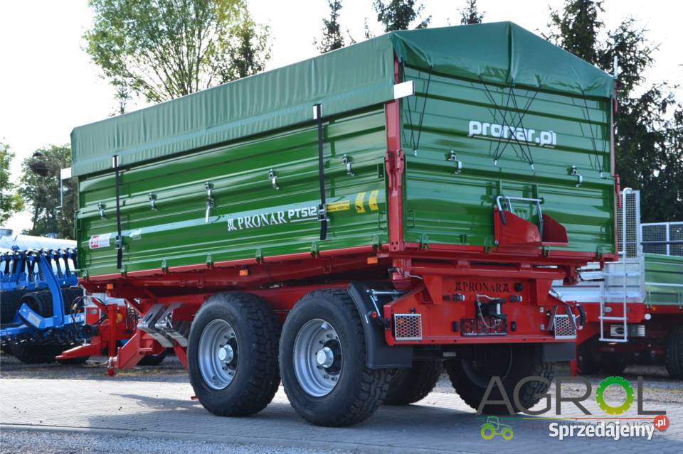 Przyczepa 12t tandem PT512 Pronar PT510 paletowa nieuszkodzony Mława