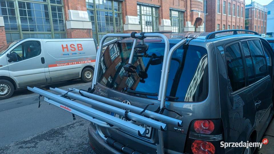 VW Touran bagażnik rowerowy na klapę zamykany 3 osobowe