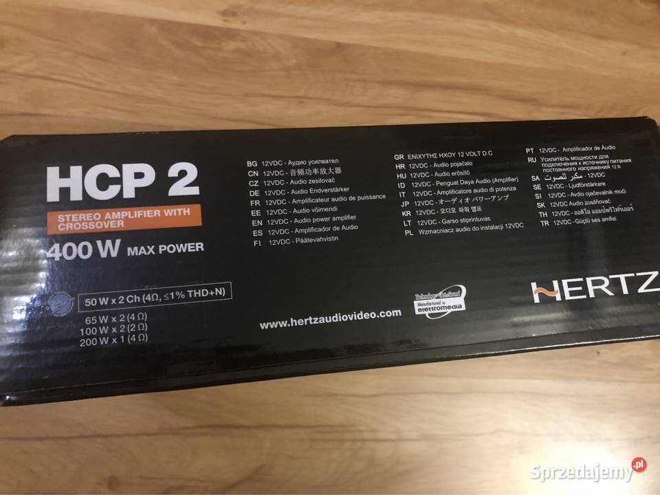 Hertz HCP 2 wzmacniacz stereo 400W 2kanał nowy Koszalin