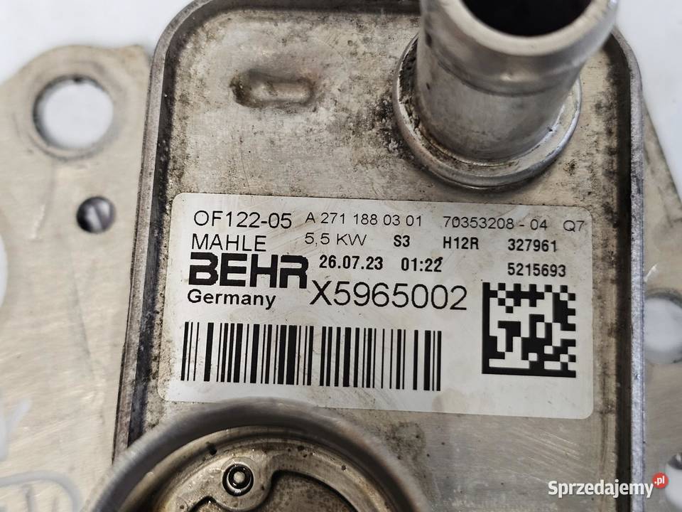 MERCEDES W212 18 B CGI 271860 chłodniczka oleju świętokrzyskie
