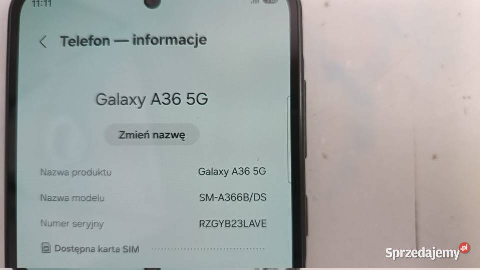 Smartfon SAMSUNG Galaxy A36 5G 6128GB Katowice sprzedam