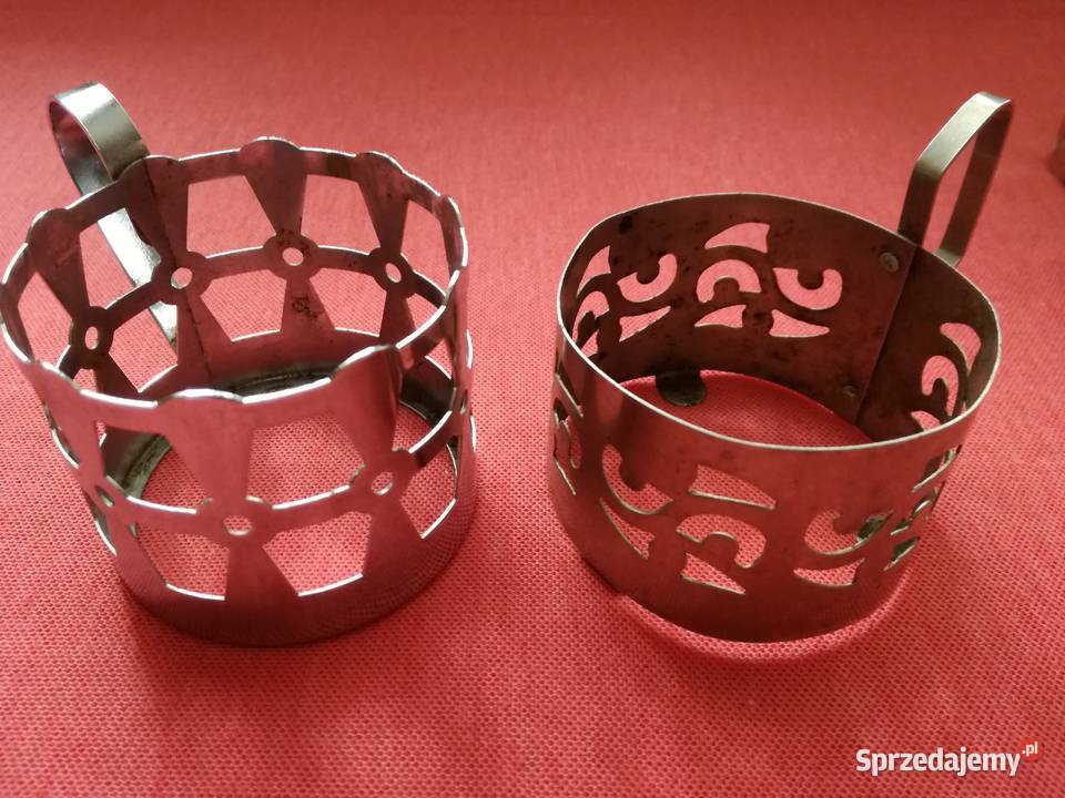Koszyczki do szklanek uchwyty metalowe
