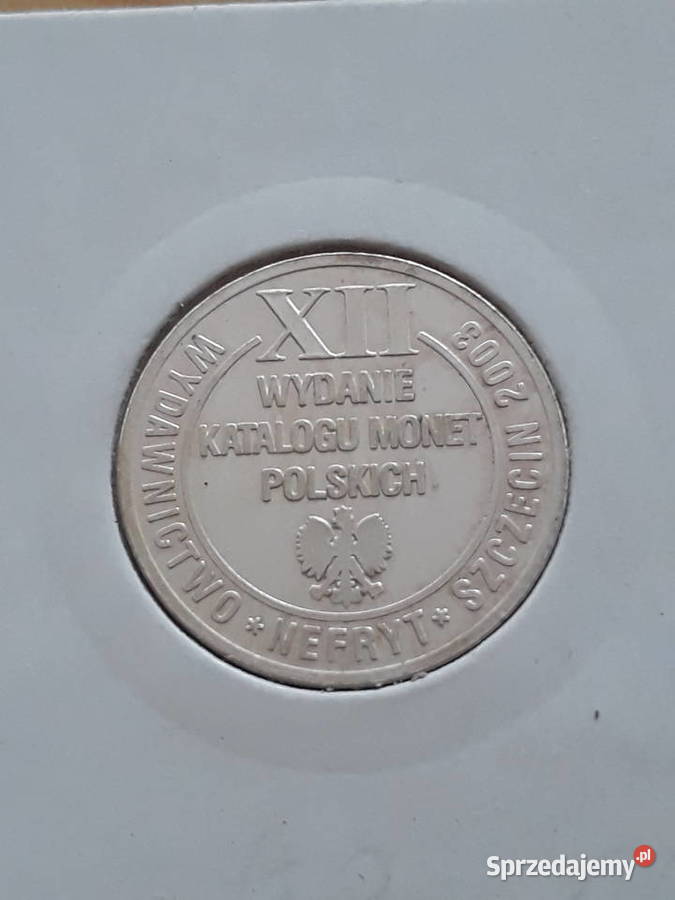 Żeton Mennica Polska SA XII wydanie katalogu wielkopolskie Konin sprzedam