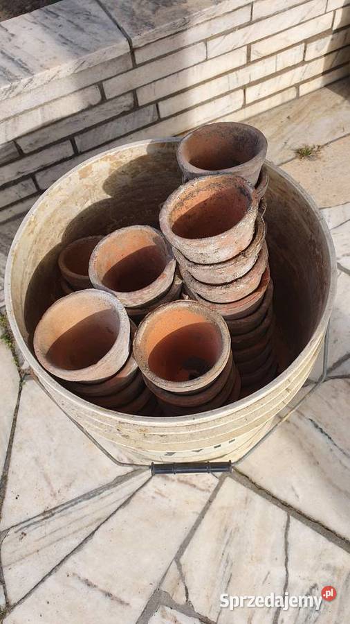 Doniczki gliniane 8x8 stare nieregenerowane Warszawa