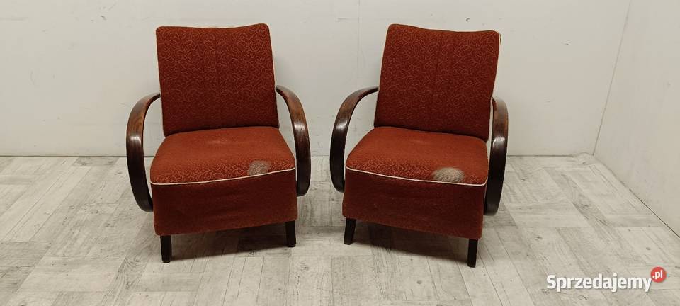 fotele Halabala lata 50te do salonu art deco Radomsko