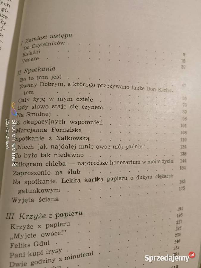 Szelburg Zarębina Nie słowa Czytelnik książki mazowieckie Warszawa sprzedam