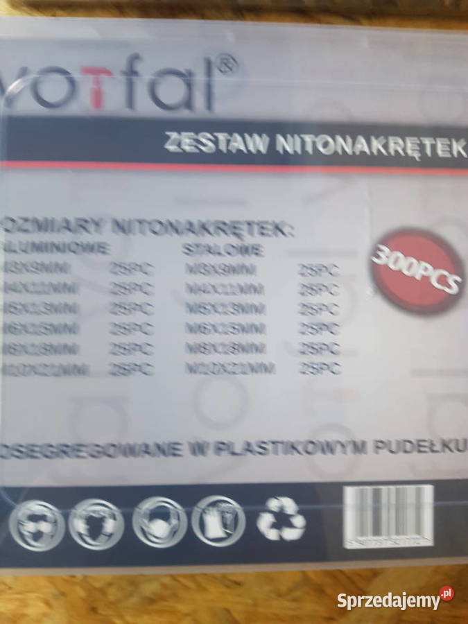 ZESTAW NITONAKRĘTEK M3M10 MIX 300 NITONAKRĘTKA