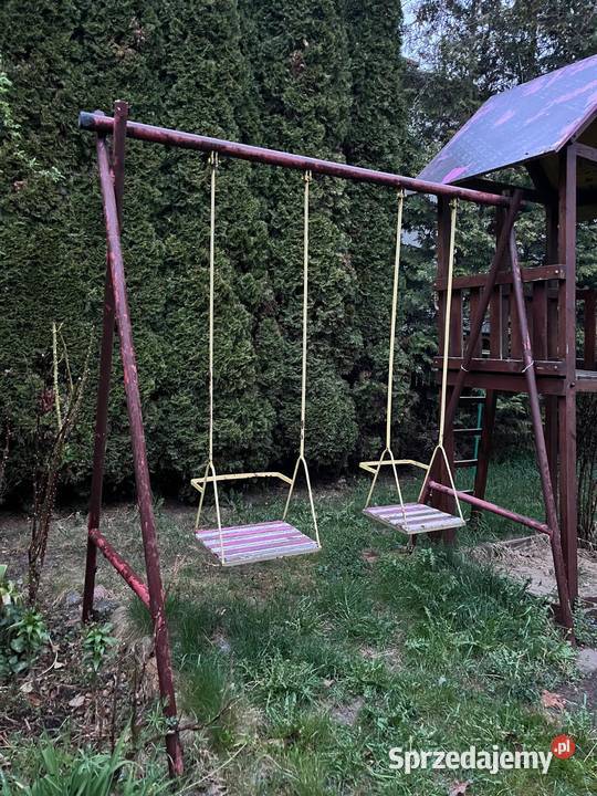 Huśtawka ogrodowa podwójna metalowa solidna sprzedam