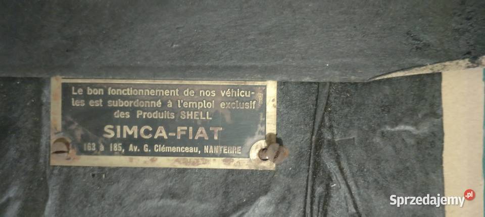 Fiat tablice olejowe hit kolekcjonera Jarosław