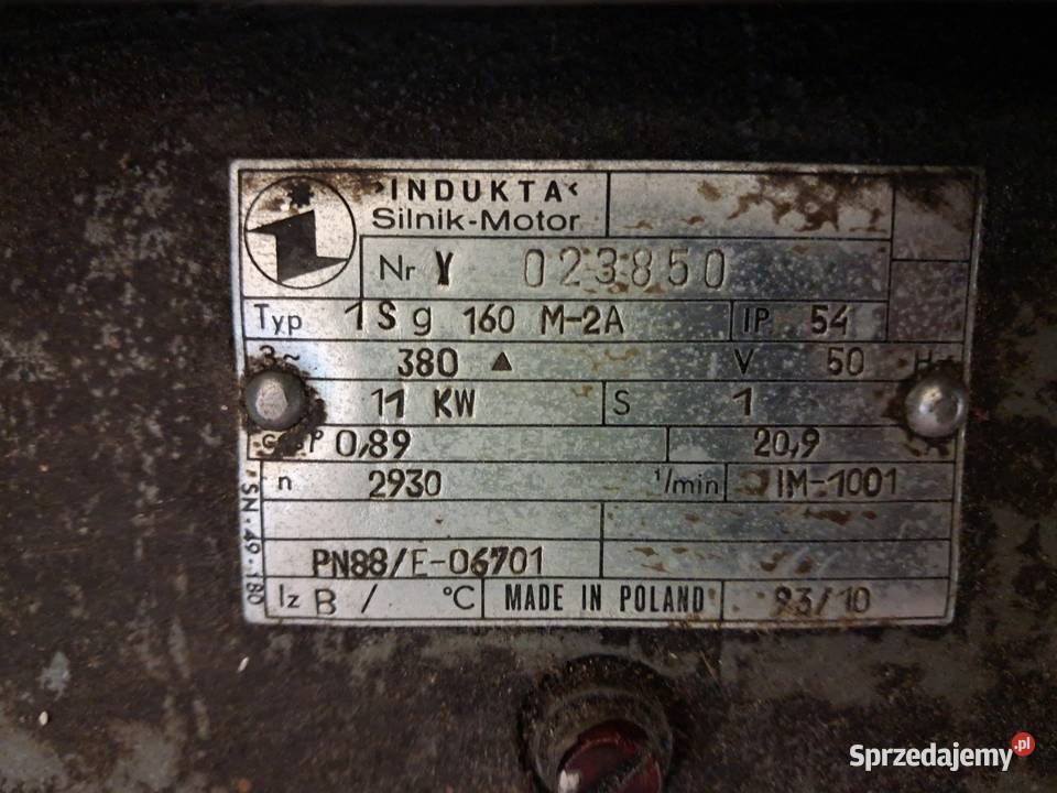 Silnik elektryczny 11 kW 2930 obrmin SG 160 M2A Działdowo