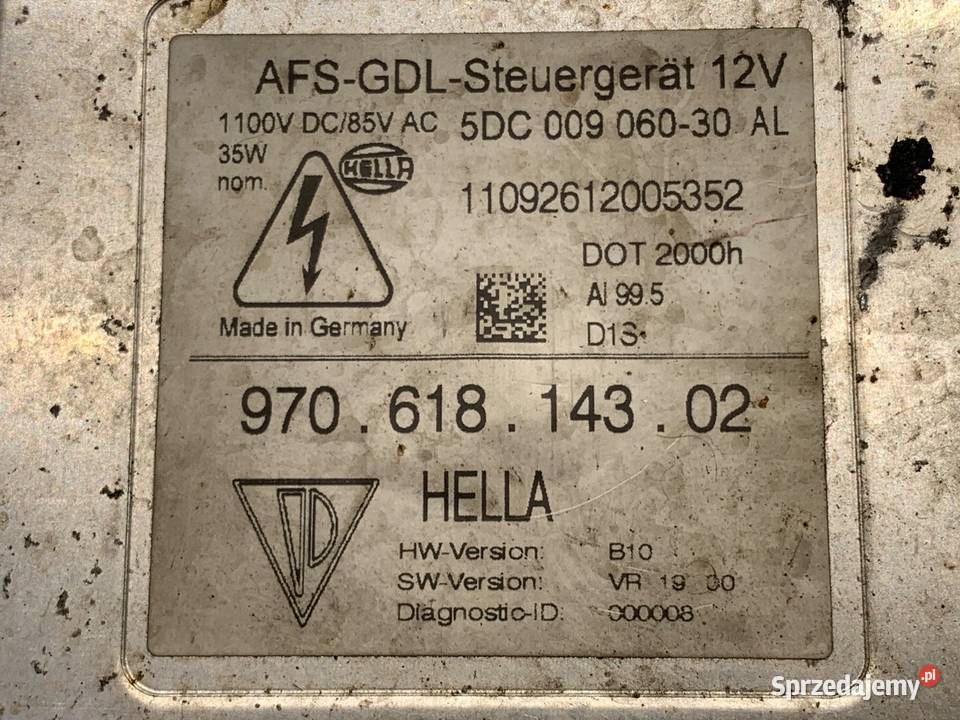 PRZETWORNICA XENON PORSCHE PANAMERA 97061814302 podkarpackie