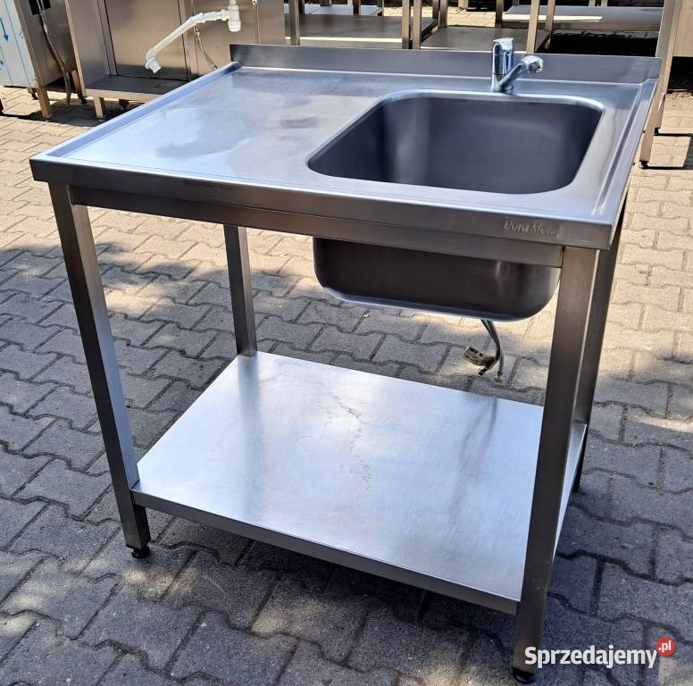 ZLEW 1 KOMOROWY Z PÓŁKĄ DORA METAL 907085 M799N Nowe Skalmierzyce