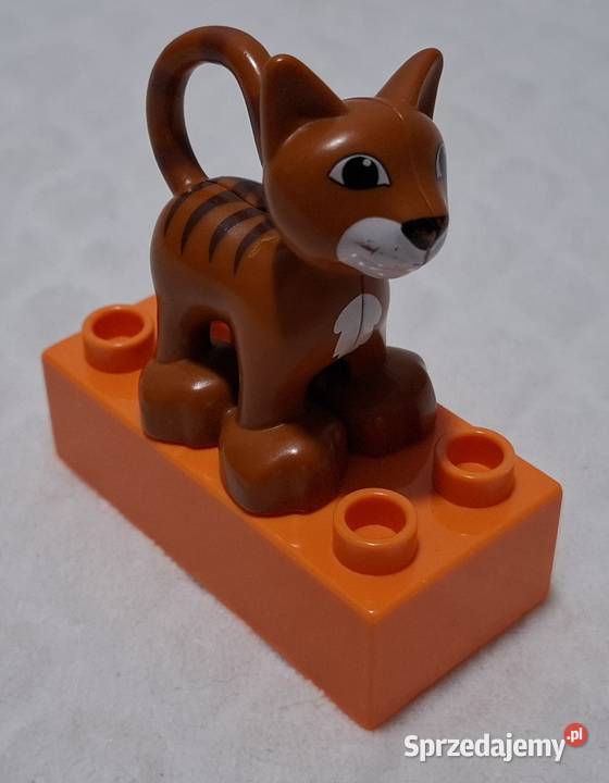 Figurka brązowy kot kotek 46 Lego 323J1 Zabawka Czeladź sprzedam