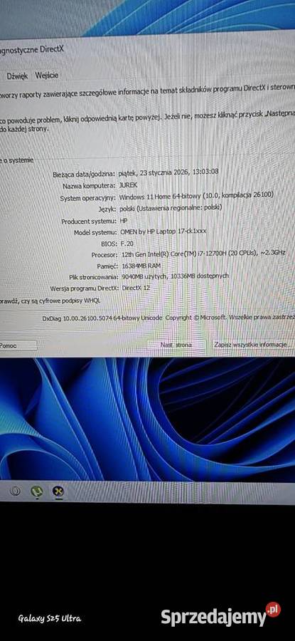 Laptop HP Omen 17 ck 1440 nw Nowa Wieś Królewska
