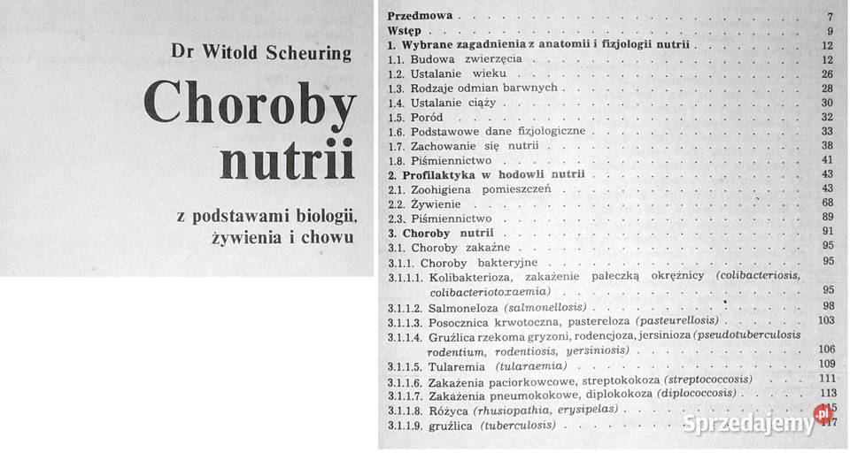 Choroby nutrii Witold Scheuring Chełm