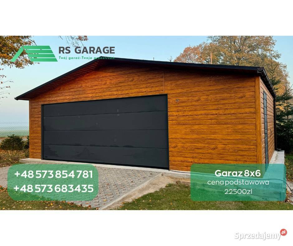 Garaż blaszany ocynkowany profil zamknięty Sprzedaż mazowieckie sprzedam