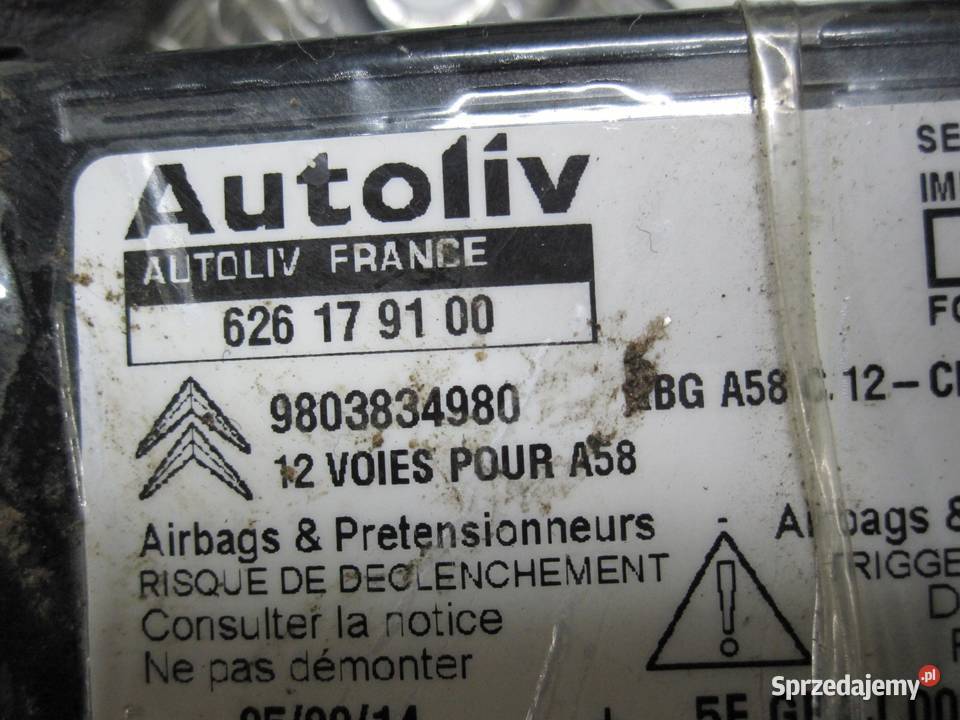 CITROEN C3 PICASSO LIFT 14r moduł sensor AIRBAG świętokrzyskie