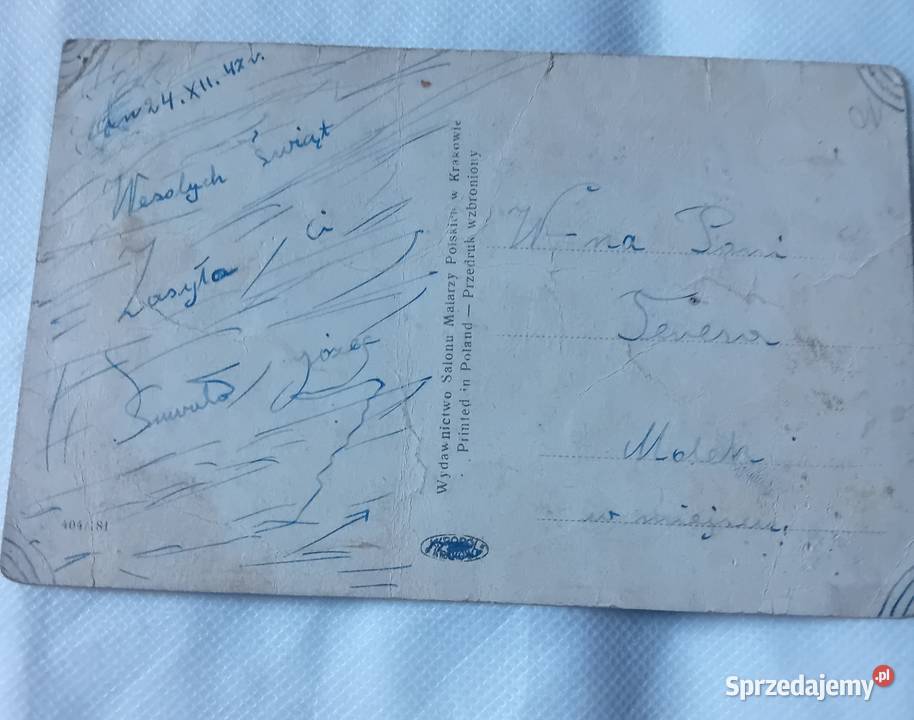 Pocztówka Bożonarodzeniowa Wyd Salonu Malarzy Koźminek sprzedam
