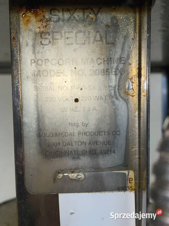 Sprzedam maszynę do popcornu Lublin Kozubszczyzna