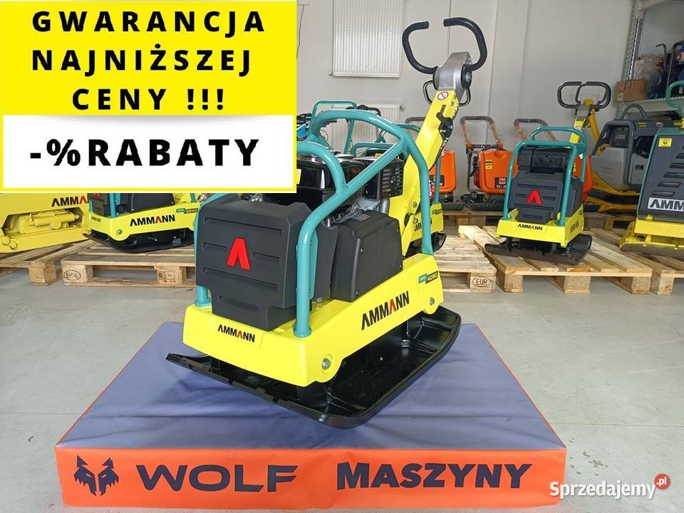 ZAGĘSZCZARKA REWERSYJNA AMMANN APR 4060 HD NOWA pełny VAT Trzebnica