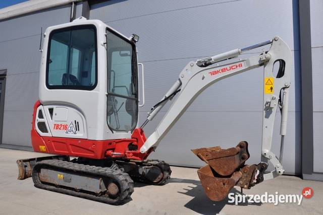 Takeuchi TB216 zamknięta kabina Okazja Koparki Myślenice sprzedam