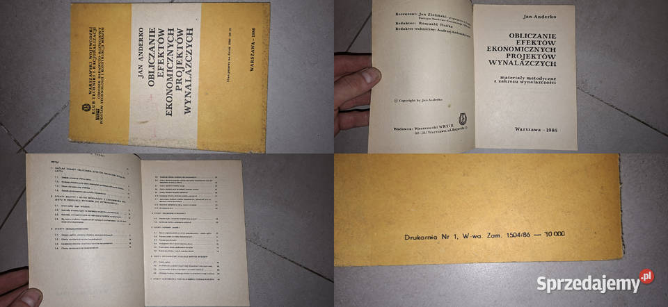 1 wydanie niski nakład 10 WKiTR 1986 Obliczanie Antykwariat Łęczyca