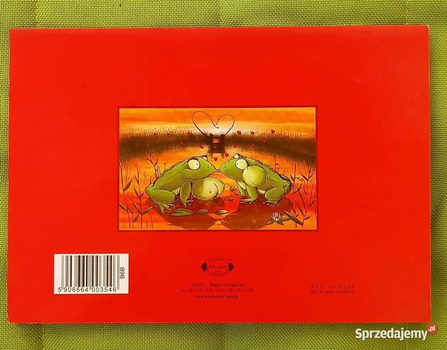 Kartka Walentynkowa karnet na Dzień Zakochanych czerwony Małkinia Górna