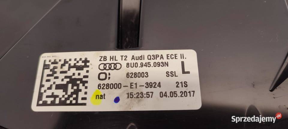 AUDI Q3 8U LAMPA LEWY TYŁ 8U0945093N osobowe