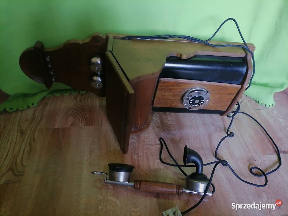 Stare polski telefon naścienny Kraków